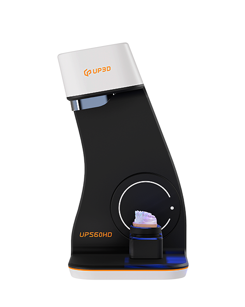 UP3D UP560HD dental lab scanner navigation icon with high-precision 4μm scanning and dual cameras